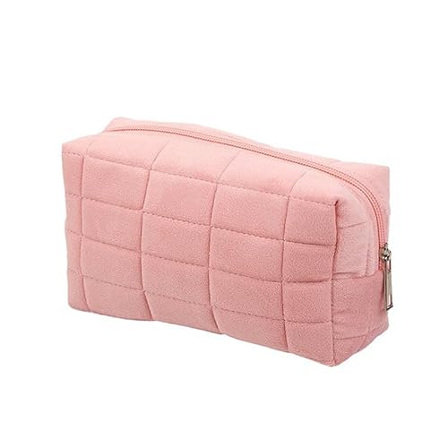 Solide Kosmetik-Aufbewahrungstasche, groß, mit Reißverschluss, Make-up-Organizer, Handtasche, Schreibwaren, Federmäppchen, Reise-Make-up-Tasche von Generisch