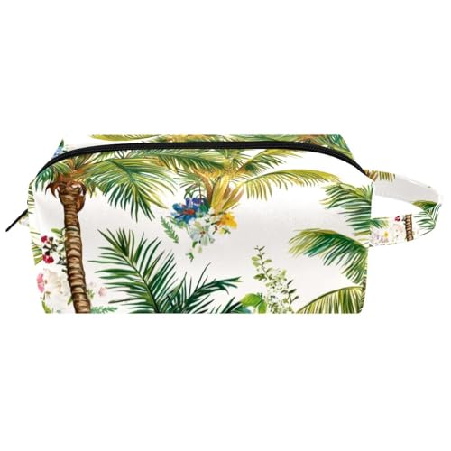 Sommer-Cartoon-Capybaras Make-up-Tasche zum Aufhängen, wasserabweisend, Leder, Kulturbeutel, Reisetasche mit Griff, tragbare Kosmetiktasche für Damen, Herren, Mädchen, Mehrfarbig 09, 8.2x3.1x3.5 von Generisch