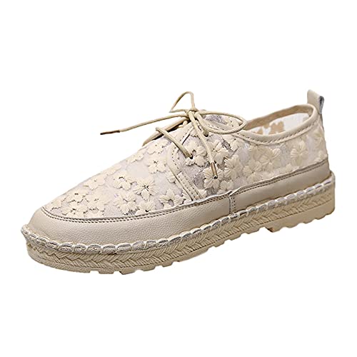Sommer High Heels Floral Blume Casual Damen Kleine Spitze Mesh Spitze Damen Freizeitschuhe Frauen Mode Schuhe Casual, beige, 37.5 EU Sommer High Heels Floral Blume Casual Damen Kleine Spitze Mesh Spitze Damen Freizeitschuhe Frauen Mode Schuhe Casual, beige, 37.5 EU von Generisch