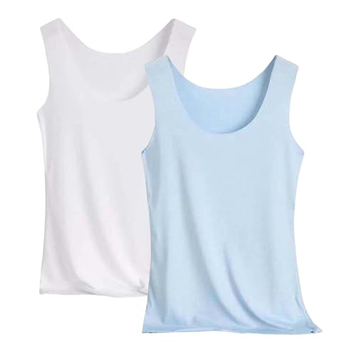 Sommer Sale Deals Des Tages 2er Pack Tank Top Damen Unterhemd Stretch Basic Tops Unterwäsche Hemden Enges Top Leicht Tanktop Sport Unterhemden Mädchen Meine Bestellungen Anzeigen Deutsch von Generisch