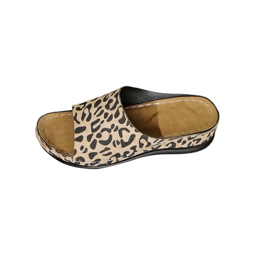 Sommer-Sandalen für Damen, Camouflage-Druck, flache Hausschuhe, Keilsandalen, offene Zehenpartie und Slingback-Sandalen, Strandsandalen, Wanderschuhe, leicht, langlebig, klobiger Schuh mit Sommer-Sandalen für Damen, Camouflage-Druck, flache Hausschuhe, Keilsandalen, offene Zehenpartie und Slingback-Sandalen, Strandsandalen, Wanderschuhe, leicht, langlebig, klobiger Schuh mit von Generisch