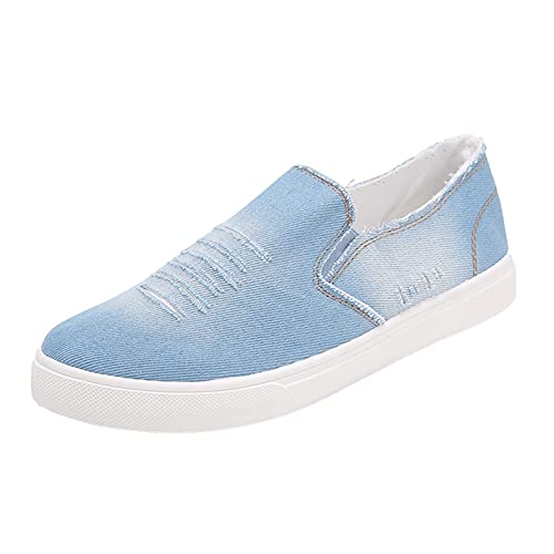 Sommer Slipper Herren, Espadrilles Herren Unisex Sommerschuhe Bequem Leinenschuhe Sommer Flache Schuhe Atmungsaktiv Freizeitschuhe Slip on Slipper Hellblau, 42 Sommer Slipper Herren, Espadrilles Herren Unisex Sommerschuhe Bequem Leinenschuhe Sommer Flache Schuhe Atmungsaktiv Freizeitschuhe Slip on Slipper Hellblau, 42 von Generisch