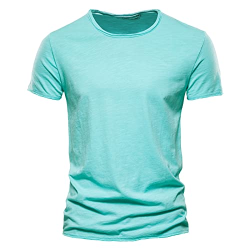 Sommer T-Shirt Herren V-Ausschnitt - Coole Tshirts lang V-Neck aus Baumwolle - Casual Basic Shirts Männer Kurzarm - Mens t Shirt Oversize T Shirt Herren Tshirt Herren Unterhemd V Ausschnitt Herren von Generisch
