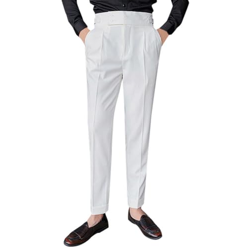 Sommerhose Herren, Elegante Basic Solide Trousers Stoffhose mit Klassischer Passform Stretch Slim Fit Leichte Flatfront Herren Hose Sommerhose Casual Bequeme Anzughose Chino Hose Sommerhose Herren, Elegante Basic Solide Trousers Stoffhose mit Klassischer Passform Stretch Slim Fit Leichte Flatfront Herren Hose Sommerhose Casual Bequeme Anzughose Chino Hose von Generisch