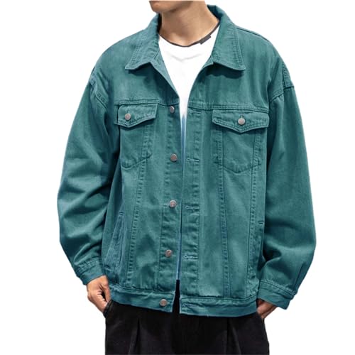 Sommerjacke Herren Leicht Jeans - Jeansjacke Herren Sommer Fashion Jeansjacken Button Down Denim Jacket Revers Denim Jacken Leichte Casual Freizeitjacke Baggy Outdoorjacke Bequeme Sommerjacken Sommerjacke Herren Leicht Jeans - Jeansjacke Herren Sommer Fashion Jeansjacken Button Down Denim Jacket Revers Denim Jacken Leichte Casual Freizeitjacke Baggy Outdoorjacke Bequeme Sommerjacken von Generisch