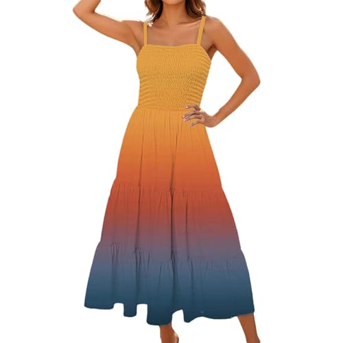 Sommerkleid Damen Lang Ärmellos Maxikleider Trägerkleid Sommerkleider Maxi Dress a Linie Boho Tunika Kleid Sommer Hohe Taille Maxikleid Spaghettiträger Damenkleider Strandkleid Sommerkleid Damen Lang Ärmellos Maxikleider Trägerkleid Sommerkleider Maxi Dress a Linie Boho Tunika Kleid Sommer Hohe Taille Maxikleid Spaghettiträger Damenkleider Strandkleid von Generisch