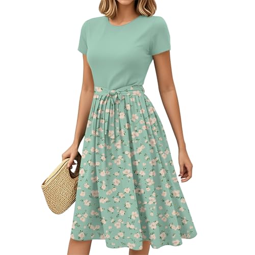Sommerkleider Damen Leicht und Luftig Strandkleid mit Geometrischem Muster Freizeitkleid A Linie Wedding Guest Dress Abschlusskleider Kleid Elegant Lang Frühlingskleid Abendkleid Sommerkleider Damen Leicht und Luftig Strandkleid mit Geometrischem Muster Freizeitkleid A Linie Wedding Guest Dress Abschlusskleider Kleid Elegant Lang Frühlingskleid Abendkleid von Generisch