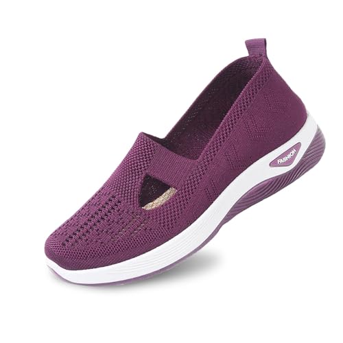 Sommerschuhe Damen,Orthopädische Schuhe Damen Sommer Breite Füße Espadrilles Sneaker Bequem Leichte Damenschuhe Sandalen Atmungsaktive Barfuss Sommerschuhe Turnschuhe Stoffschuhe,Dunkelviolett,39 Sommerschuhe Damen,Orthopädische Schuhe Damen Sommer Breite Füße Espadrilles Sneaker Bequem Leichte Damenschuhe Sandalen Atmungsaktive Barfuss Sommerschuhe Turnschuhe Stoffschuhe,Dunkelviolett,39 von Generisch