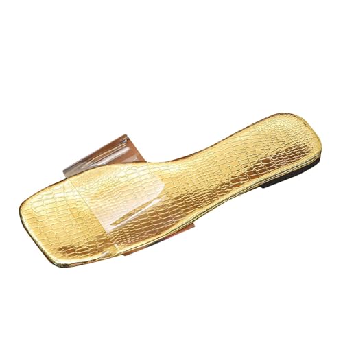 Sommerschuhe Damen Elegant Peep Toe Schlappen Slip-On Sandaletten Transparente Kunststoff Slippers Flach Leicht Hausschuhe Slingback Rutschfest Sommersandalen Bequem Strandsandalen Sommerschuhe Damen Elegant Peep Toe Schlappen Slip-On Sandaletten Transparente Kunststoff Slippers Flach Leicht Hausschuhe Slingback Rutschfest Sommersandalen Bequem Strandsandalen von Generisch