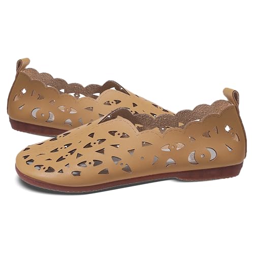 Sommerschuhe Damen Hollow Out Einzelschuhe Schlupfschuhe Mokassins Loafer Halbschuhe Freizeitschuhe Flache Schuhe Sandaletten Ledersohle Mary Janes Pumps Barfußschuhe Badeschuhe Sommerschuhe Damen Hollow Out Einzelschuhe Schlupfschuhe Mokassins Loafer Halbschuhe Freizeitschuhe Flache Schuhe Sandaletten Ledersohle Mary Janes Pumps Barfußschuhe Badeschuhe von Generisch