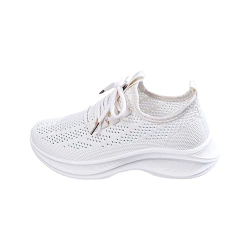 Sommerschuhe Damen Sneaker Damen Laufschuhe Joggingschuhe Trekkingschuhe Freizeitschuhe Fitness Schuhe Walkingschuhe Sportschuhe Strickschuhe Trainingsschuhe Mesh Atmungsaktiv Bequeme Leichte von Generisch