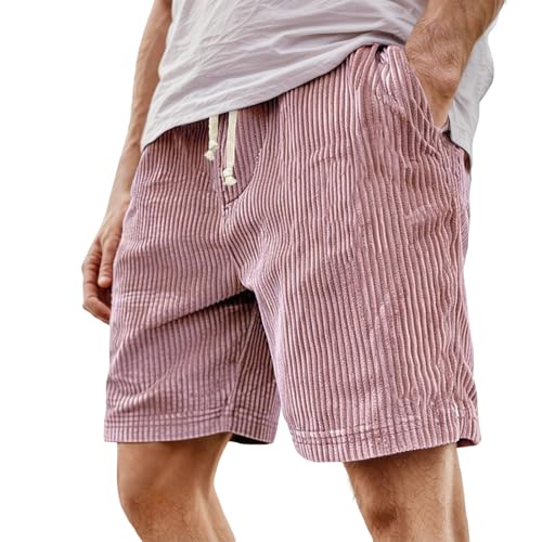 Sommerschuhe Herren Leicht, Kurze Hosen Herren Cord Shorts Cordhose Sommerhose Hose Jorts Short Arbeitshose Jogginghose Sport Leicht Sommer Cargo Stretch Outdoor Baggy Männer Casual, Rosa, 3XL Sommerschuhe Herren Leicht, Kurze Hosen Herren Cord Shorts Cordhose Sommerhose Hose Jorts Short Arbeitshose Jogginghose Sport Leicht Sommer Cargo Stretch Outdoor Baggy Männer Casual, Rosa, 3XL von Generisch