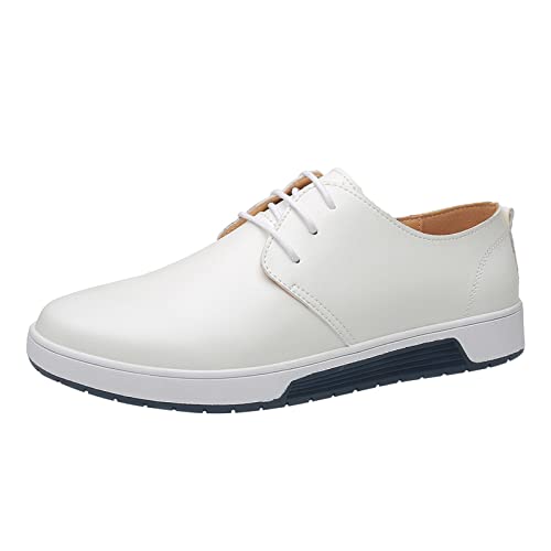 Sommerschuhe Herren Slipper, Mokassins Herren Weich Loafer Gummi Sohle Herrenschuhe Klassische Moccasins Comfort Leder Hausschuhe Slip on Anzugschuhe Business Slipper Flache Bootsschuhe Weiß Sommerschuhe Herren Slipper, Mokassins Herren Weich Loafer Gummi Sohle Herrenschuhe Klassische Moccasins Comfort Leder Hausschuhe Slip on Anzugschuhe Business Slipper Flache Bootsschuhe Weiß von Generisch