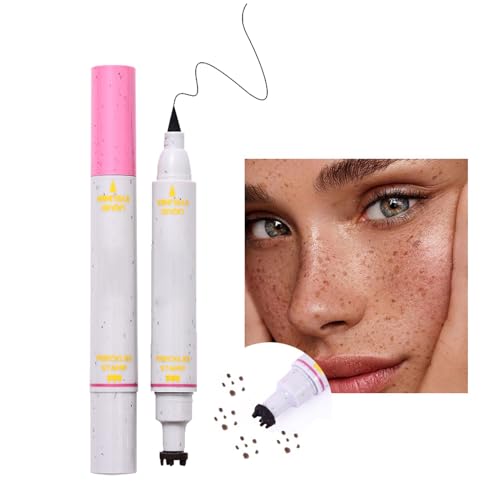 Sommersprossen Stift, 2-in-1 Doppelkopf Freckle Pen Eyeliner, Lebensechte Punktierstift Für Natürliche Gesichtspunkte, Wasserdicht Langanhaltende Sonnenschein Make-up Für Damen & Mädchen von Generisch