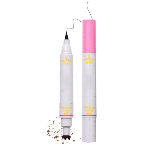 Sommersprossenstift, Faux Freckle Stamp, Eyeliner Freckle Pen, 2 In 1 Falsche Sommersprosse Stempel Eyeliner, Freckles Stempel, Natural Lifelike Freckles Makeup, Wasserdichter Langlebiger Sopt Stift von Generisch