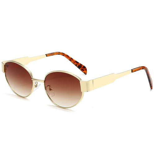 Sonnenbrille Damen, Retro Sonnenbrille Damen, Polarisierte Sonnenbrille Damen, UV400-Retro-Sonnenbrille, Retro Sonnenbrille für Damen Herren Trendy Sonnenbrille Rechteck Rahmen Schatten (Braun) von Generisch