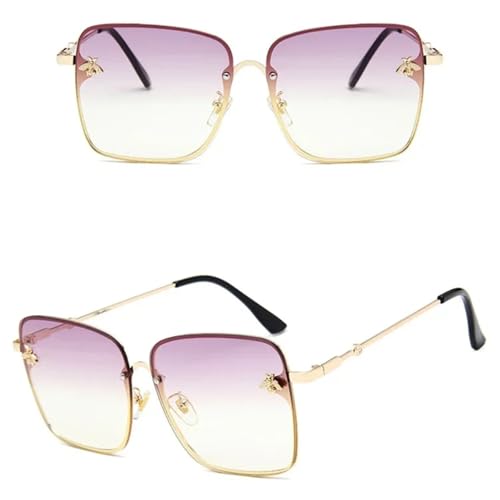 Sonnenbrille für Damen, Vintage, randlos, weiblich, Farbverlauf, für Damen, 4, Einheitsgröße Sonnenbrille für Damen, Vintage, randlos, weiblich, Farbverlauf, für Damen, 4, Einheitsgröße von Generisch
