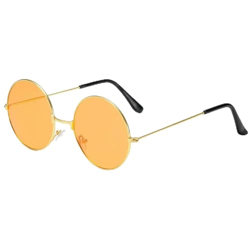 Sonnenbrille für Herren, UV584, quadratisch, polarisiert, Vintage, Mode, Orange von Generisch
