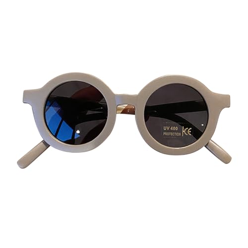 Sonnenbrille für Kleinkinder, UV-beständige runde Sonnenbrille für Kinder - Sun Eyewear Streamlined Arc Design Integrierte Nasenpads Dicker Rahmen Sonnenbrille für Kleinkinder, UV-beständige runde Sonnenbrille für Kinder - Sun Eyewear Streamlined Arc Design Integrierte Nasenpads Dicker Rahmen von Generisch