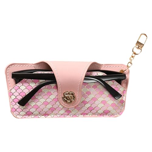 Sonnenbrillentasche aus weichem Leder – weiche Leder-Sonnenbrillentasche mit Gurt | Sonnenbrillen-Etui | tragbare Sonnenbrillen-Aufbewahrungsbox, Sonnenbrillen-Organizer, Brillentasche für Pendler und von Generisch