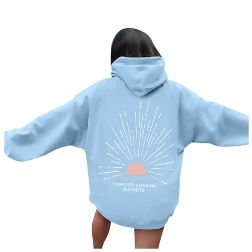 Sonnenuntergang Hoodie Strand Hoodie Strand Hoodies übergroße Hoodie Beachy Sweatshirt Beachy Hoodies Kokosnuss Mädchen Surf Hoodie Strand Sweatshirt Norweger Pulli Dünne Weste Damen von Generisch