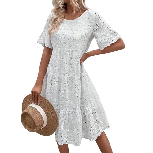 Spaghettiträger Kleid Damen Enges Kleid Kleid Hochzeitsgast Luftige Sommerkleider Sommerkleid Damen Knielang Festliche Kleider Curvy Kleider Damen A Linien Kleid Kleid 50Er Jahre Damen von Generisch