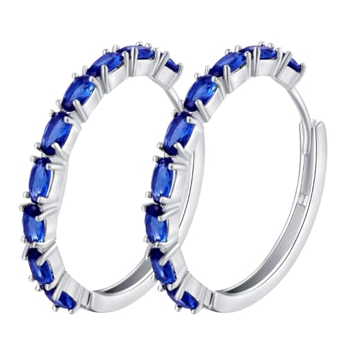 Sparkling Zircon Earrings Ear Cuff For Teen Girls Piercing Studs Trendy Earrings Ohrringe Klassisch (BU1, One Size) von Generisch