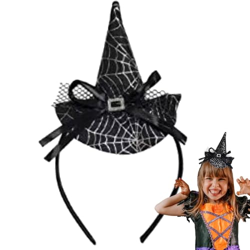 Spider Web Stirnband - Fun Halloween Kostümzubehör | Halloween Hairband Mit Spider Design | Halloween Spider Stirnband | Spider Hair Accessoires Für Partys, Cosplay Und -Events von Generisch