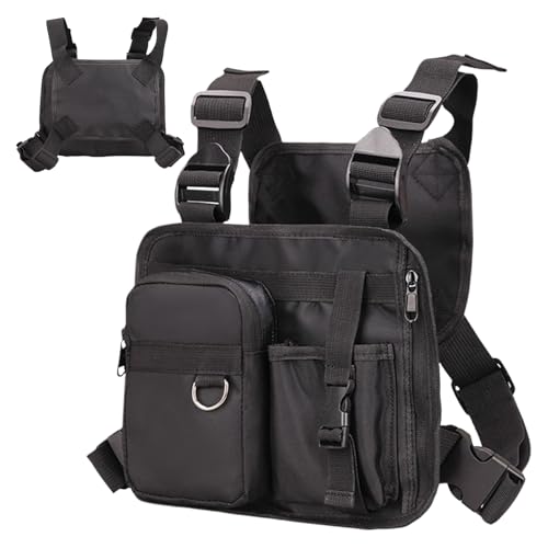 Sport Brust Pack - Männer vorne Chestation Tasche, leichte Laufweste im Freien | Multifunktionales Rucksack -Mobilfunkkoffer mit Rucksäcken Beutelkabelbaum für Wandertrainingsjagd Sport Brust Pack - Männer vorne Chestation Tasche, leichte Laufweste im Freien | Multifunktionales Rucksack -Mobilfunkkoffer mit Rucksäcken Beutelkabelbaum für Wandertrainingsjagd von Generisch