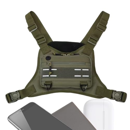 Sport -Brust -Tasche für Männer, Brustpaket für Männer - Brusttraining Weste Beutelgabeless,Einstellbare Outdoor-Sportzubehör Multifunktional Laufpack zum Radfahren Sport -Brust -Tasche für Männer, Brustpaket für Männer - Brusttraining Weste Beutelgabeless,Einstellbare Outdoor-Sportzubehör Multifunktional Laufpack zum Radfahren von Generisch