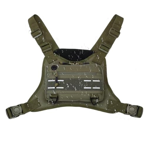 Sport -Brust -Tasche für Männer, Brustpaket für Männer - Brusttraining Weste Beutelgabeless - Multifunktionales Laufpack, verstellbare Outdoor-Sportzubehör für Wandern, Training, Training von Generisch