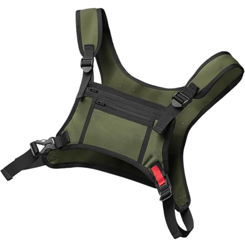 Sport-Brusttasche, Laufweste, Brusttasche für Herren, tragbare Brusttasche, wasserabweisend, mit Tasche und extra Stauraum für Männer und Frauen, armee-grün, Refer to description, Uni Sport-Brusttasche, Laufweste, Brusttasche für Herren, tragbare Brusttasche, wasserabweisend, mit Tasche und extra Stauraum für Männer und Frauen, armee-grün, Refer to description, Uni von Generisch