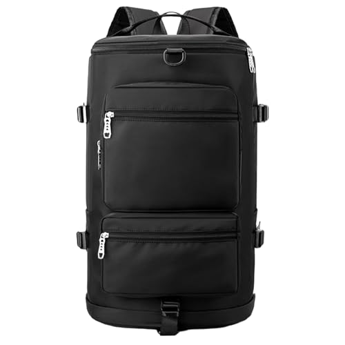 Sport-Fitness-Rucksack zum Aufhängen – praktische Sporttasche zum Trocknen und Nass getrennt, Sporttasche mit Schuhfach für Damen und Herren, Schwarz , Refer to description, Unisex von Generisch