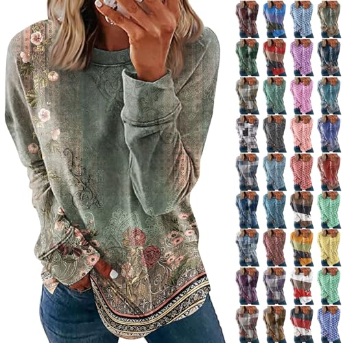 Sport Oberteile Damen Damen Pullover Elegant Pullover Damen Elegant Geschenk für Muttertag Sportshirt Damen Atmungsaktiv Pullover Damen Sweatshirt Damen mit Kapuze Elegante Multi M von Generisch