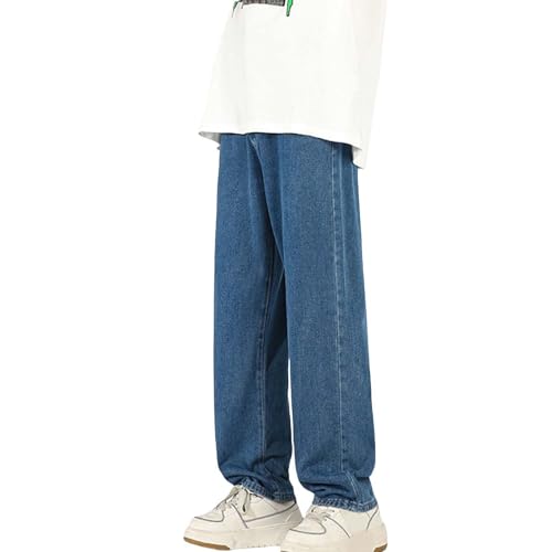 Herren Baggy Jeans Vintage Loose Fit Straight Jeanshosen Casual Streetwear Y2K Pants Denim Hosen Skateboard Jeans für Männer Jeanshose Herren Stretch Regular Fit von Generisch