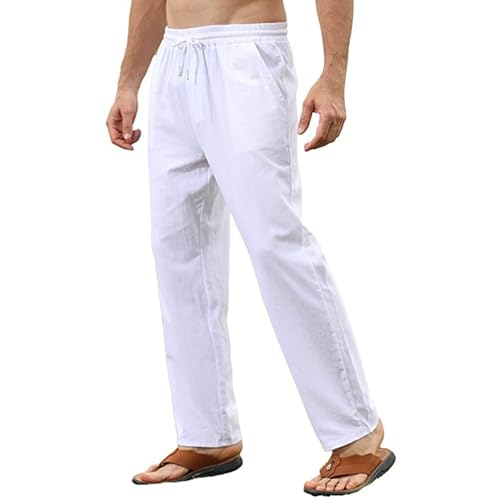 Sporthose Herren Lang Atmungsaktiv - Sweathose Herren Lang Eisseide Trainingshose Leicht Bequem Laufhose Wasserdicht Jogginghose Hosen Männer Breite Graue Jogginghose Herren Baggy Jogger Herren von Generisch