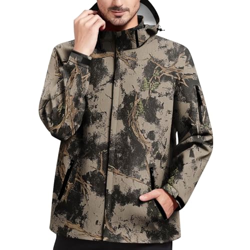 Sportjacke Herren Field Gefütterte Regenjacke Regenkombi Motorrad 2 Teilig Arbeitsjacke Männer Leicht Wasserfeste Dünn Running Innenjacke Trench Militär Regenmantel Lang Herren 5XL von Generisch
