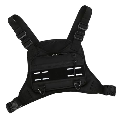 Sports Chest Bag, Adjustable Front Vest Running Pack, Adorable Compact Cycling Packs, Outdoor Training Chest Harness Bags for Phone, Keys, Headphones, Fitness Hiking, Men von Generisch