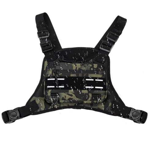 Sports Chest Bag, Adjustable Front Vest Running Pack, Adorable Compact Cycling Packs, Outdoor Training Chest Harness Bags for Phone, Keys, Headphones, Fitness Hiking, Men von Generisch