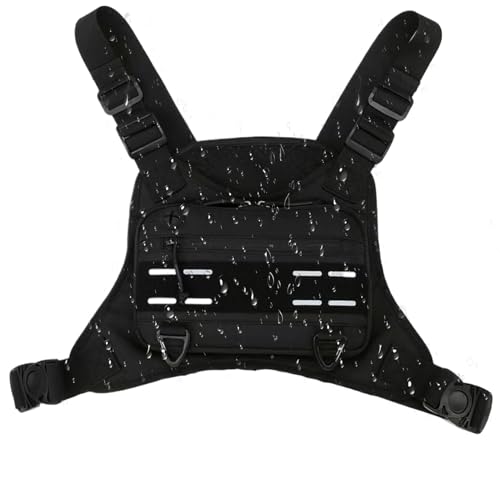 Sports Chest Bag, Adjustable Front Vest Training Bags, 31.3x25.6x5.2 inches Adorable Outdoor Multi-Functional Running Chest Pack for Phone, Earphones, Daily Use, Men von Generisch