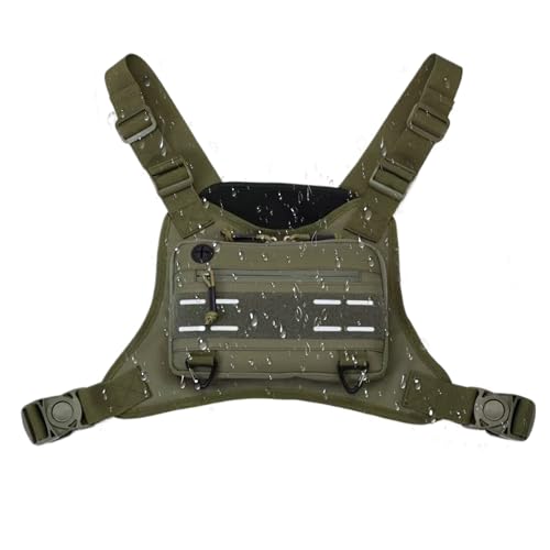 Sports Chest Bag, Adjustable Front Vest Training Bags, 31.3x25.6x5.2 inches Adorable Outdoor Multi-Functional Running Chest Pack for Phone, Earphones, Daily Use, Men von Generisch