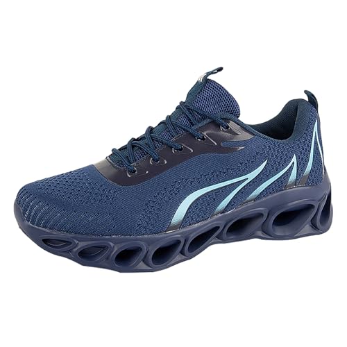 Sportschuhe Herren, Turnschuhe Herren Flammenmuster Laufschuhe Luftpolster Sneaker Plateau Turnschuhe Weichen Sohle Walkingschuhe Unisex Freizeitschuhe Sport Joggingschuhe Orthopädische von Generisch