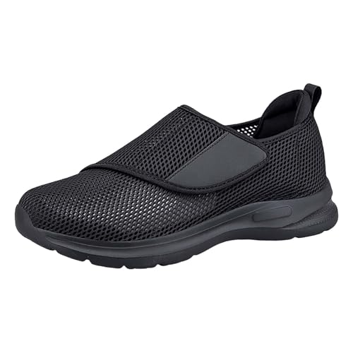 Sportschuhe Herren Schwarz, Sneaker Herren 43 Luftpolster Mesh Atmungsaktiv Freizeitschuhe Unisex Laufschuhe Slip On Turnschuhe Mit Weich Dicke Sohle Walkingschuhe Orthopädische Joggingschuhe Sportschuhe Herren Schwarz, Sneaker Herren 43 Luftpolster Mesh Atmungsaktiv Freizeitschuhe Unisex Laufschuhe Slip On Turnschuhe Mit Weich Dicke Sohle Walkingschuhe Orthopädische Joggingschuhe von Generisch
