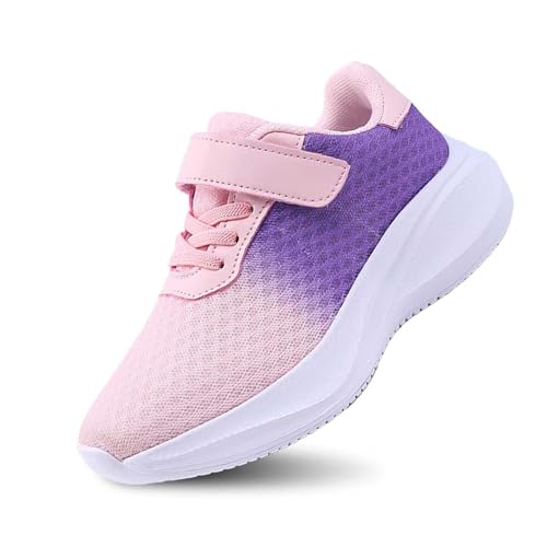 Sportschuhe Kinder Jungen Mädchen Modische Ganzjahres Turnschuhe Leicht Mesh Straßenlaufschuhe Sport Schuhe Breite Füße Weisse Sohle Hallenturnschuhe Dicker Boden rutschfest (31.5 Little Child) von Generisch