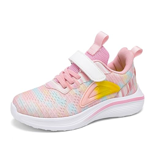 Sportschuhe Kinder Jungen Mädchen Turnschuhe Slip on Laufschuhe Leicht Hallenschuhen Sneakers Tennisschuhe Hallenschuhe Kids rutschfest Laufschuhen Mädchen Schulschuhe Herbst von Generisch