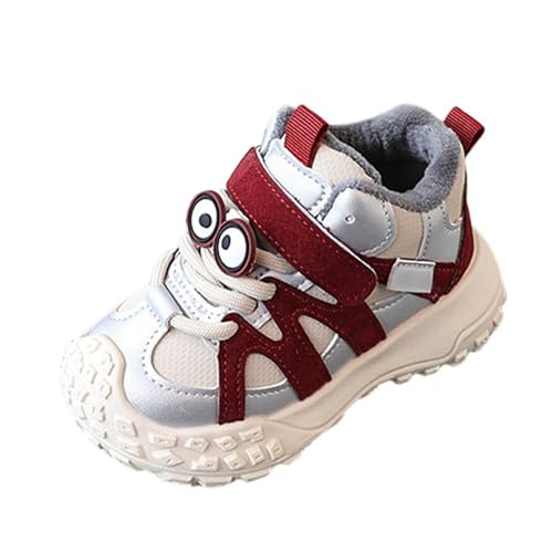 Sportschuhe Kinder Jungen Winterschuhe Hallenschuhe Gefütterte Warm Turnschuhe Wanderschuhe rutschfeste Sneaker Kinderschuhe Laufschuhe Schnürschuhe Hallenturnschuhe Fitnessschuhe Barfußschuhe von Generisch