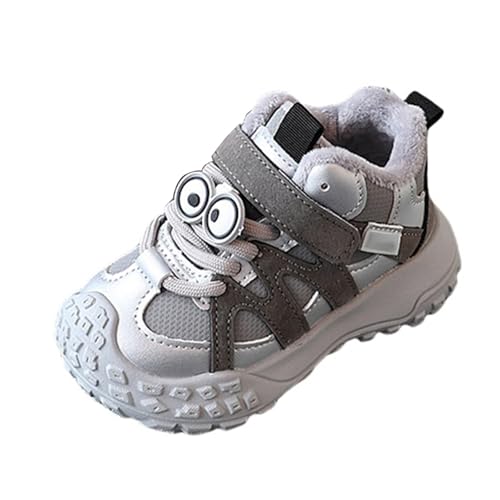 Sportschuhe Kinder Jungen Winterschuhe Hallenschuhe Gefütterte Warm Turnschuhe Wanderschuhe rutschfeste Sneaker Kinderschuhe Laufschuhe Schnürschuhe Hallenturnschuhe Fitnessschuhe Barfußschuhe von Generisch