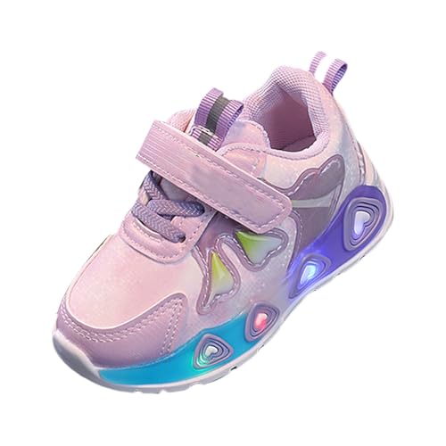 Sportschuhe Mädchen 27 Atmungsaktive Sneaker, Girl'S Bequeme Turnschuhe Mit Dicken Sohlen Rutschfest Laufschuhe Kinder Slip On Hallenschuhe Joggingschuhe Walking Running Kinderschuhe Freizeitschuhe von Generisch