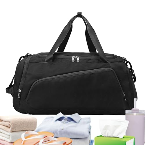 Sporttasche Duffle - Trainingsbeutel Für Reisen,Fitnessrucksack Wasserdicht Mit Schuhfach Für Reisen Sport Universität Schüler Schwimmen Fußball von Generisch