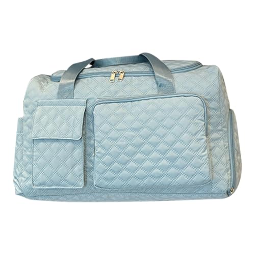 Sporttasche für Damen, Tragetasche für Damen, mit verbreitertem Schultergurt, Nass- und Trockentrennung, große Kapazität, Duffels mit Tasche für den Außenbereich, seeblau, Refer to Description von Generisch